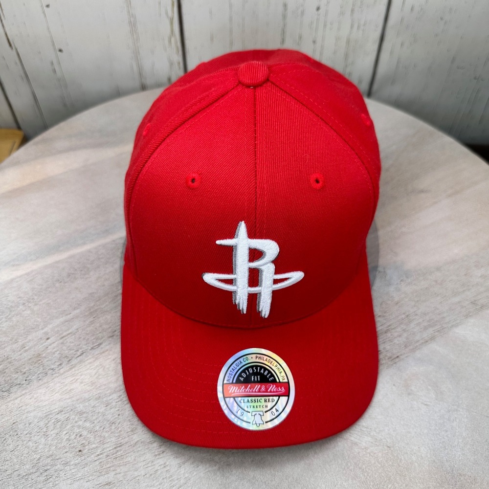 Mitchell & Ness Houston Rockets Red Snapback Hat NBA Team Ground MM19361 OS